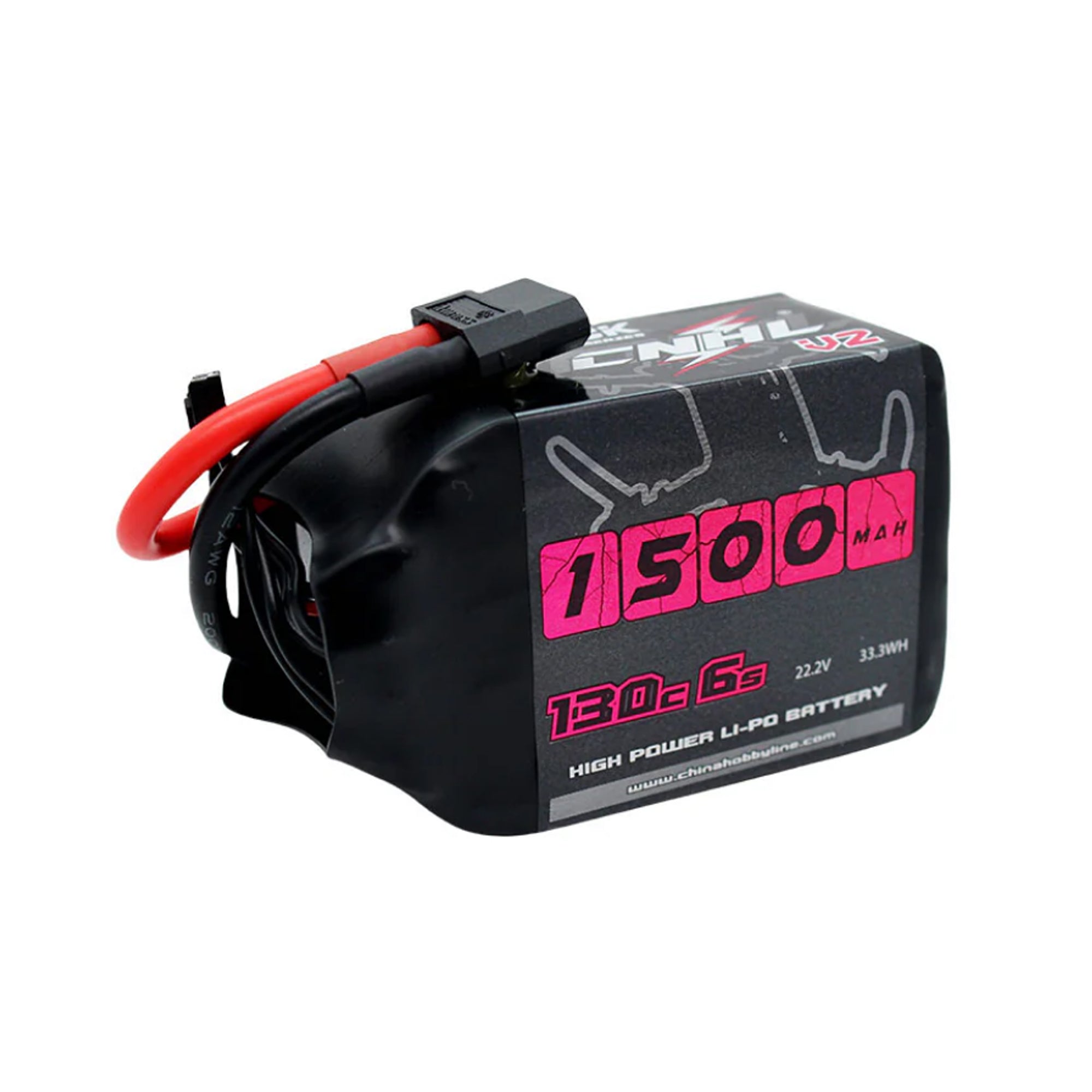 CNHL Black Series V2.0 1500mAh 22.2V 6S 130C Lipo Battery with XT60 [DG]