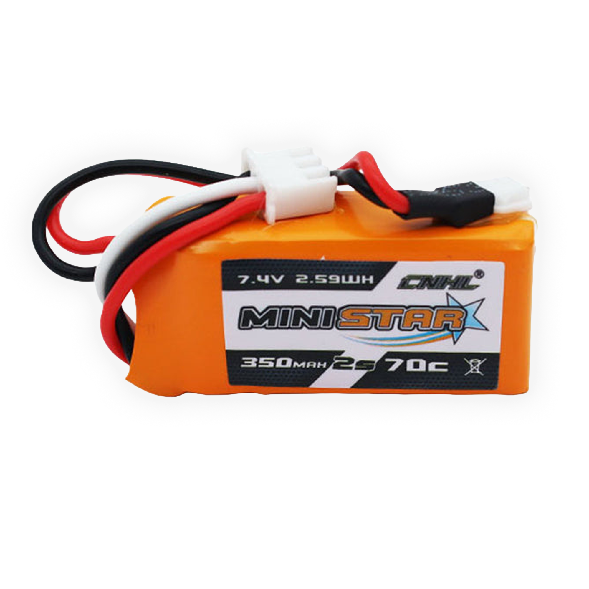 CNHL MiniStar 350mAh 2S 70C for FMS FCX18 & FCX24 Molex Battery [DG]