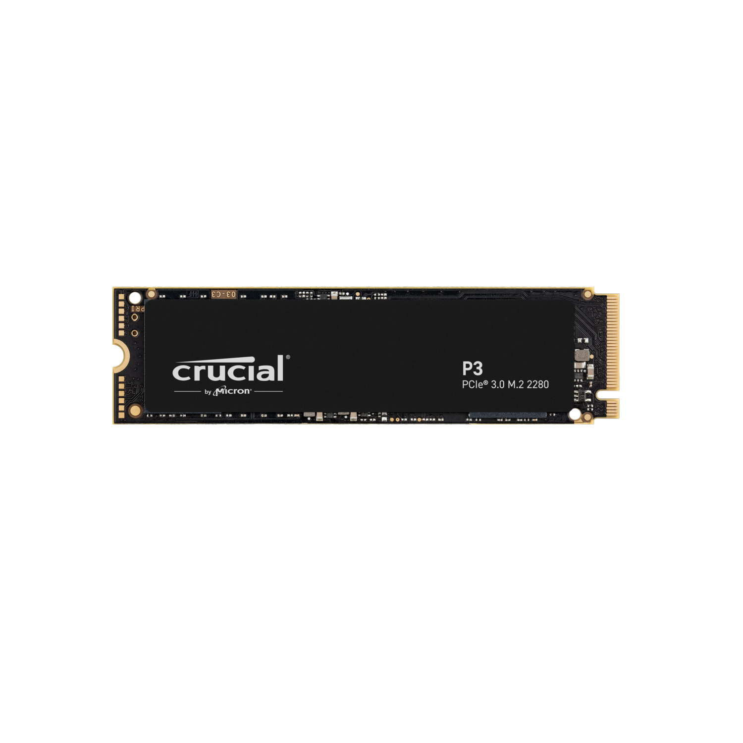 Crucial P3 1TB Gen3 NVMe SSD 3500/3000 MB/s R/W 220TBW 650K/700K IOPS 1.5M hrs MTTF Full-Drive Encryption M.2 PCIe3 5yrs CT1000P3SSD8 [PC]