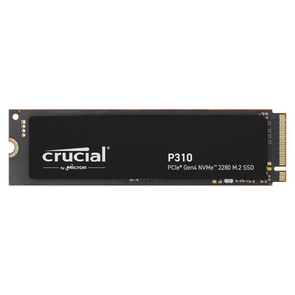 Crucial P310 1TB Gen4 2280 NVMe SSD w Heatsink 7100/6000 MB/s R/W 220TBW 1000K/1200K IOPS 1.5M hrs MTTF Full-Drive Encryption M.2 PCIe4 5yrs [PC]