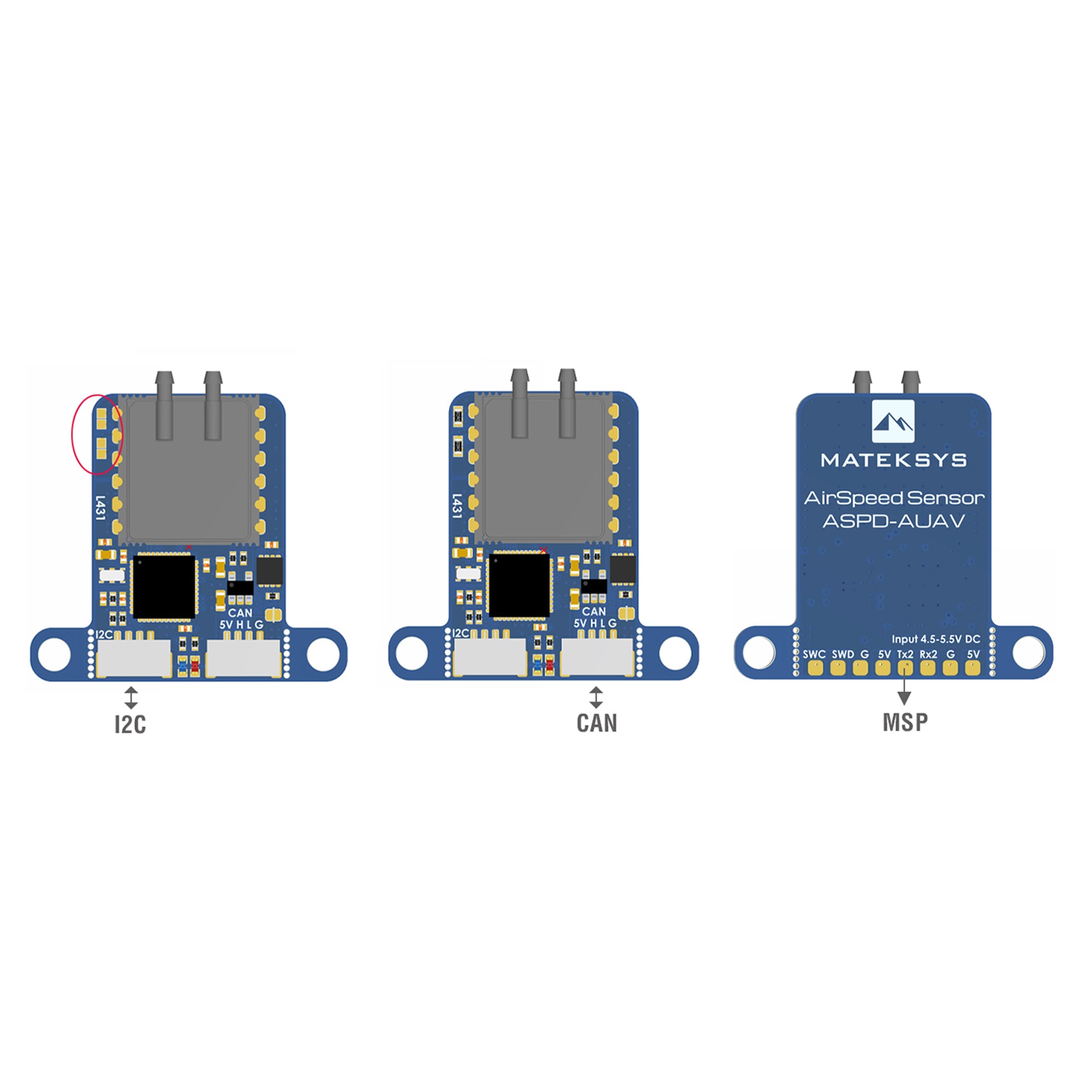 Matek Digital Airspeed Sensor ASPD-AUAV