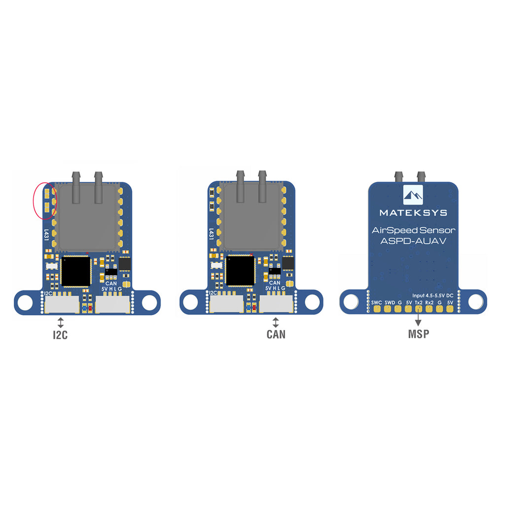 Matek Digital Airspeed Sensor ASPD-AUAV