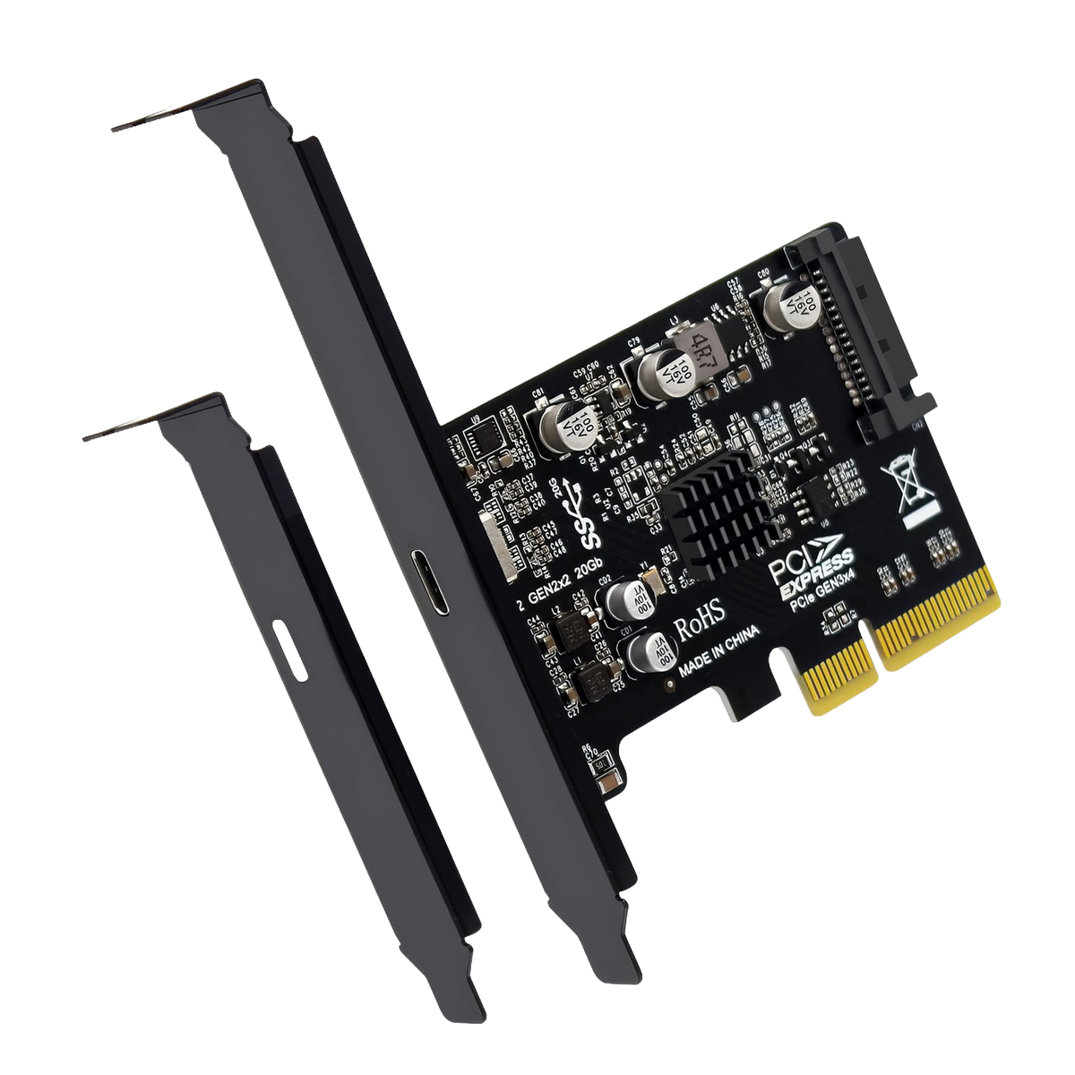 Simplecom EC318V2 PCI-e x4 to USB 3.2 Gen2x2 20Gbps USB-C Expansion Card [PC]