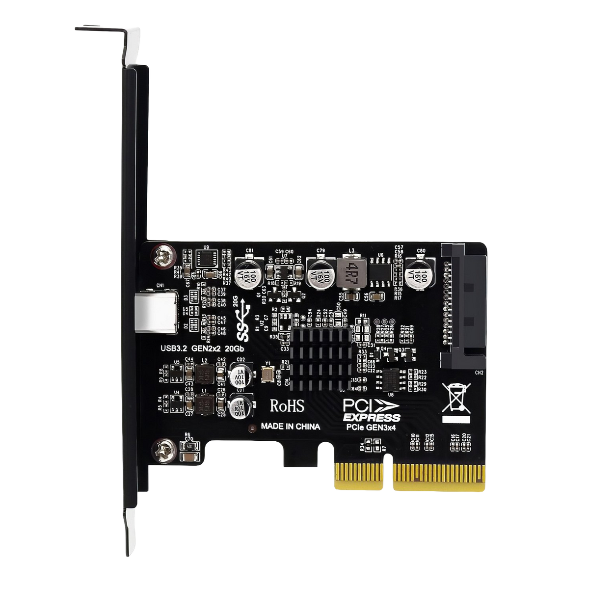 Simplecom EC318V2 PCI-e x4 to USB 3.2 Gen2x2 20Gbps USB-C Expansion Card [PC]
