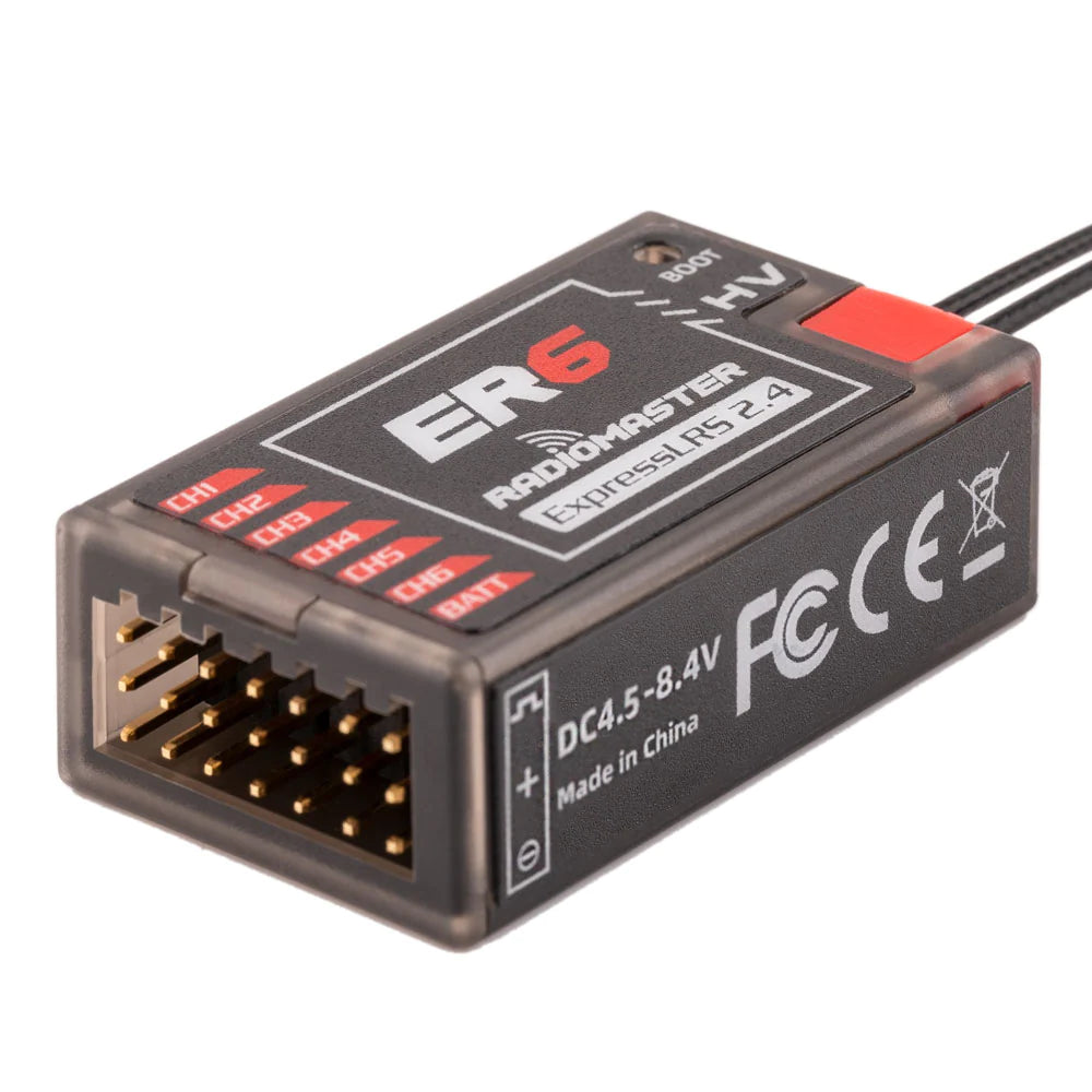 RadioMaster ER6 ELRS PWM Receiver (2.4ghz)