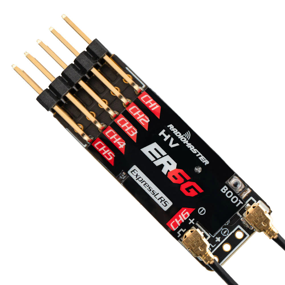 RadioMaster ER6G and ER6GV ExpressLRS PWM Receiver (2.4ghz)
