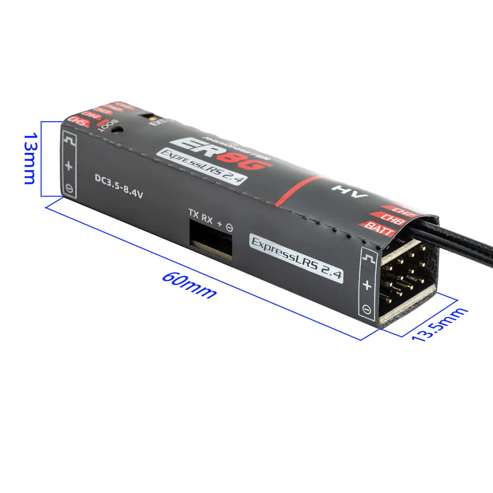 RadioMaster ER8G & ER8GV ELRS PWM Receiver (2.4ghz)