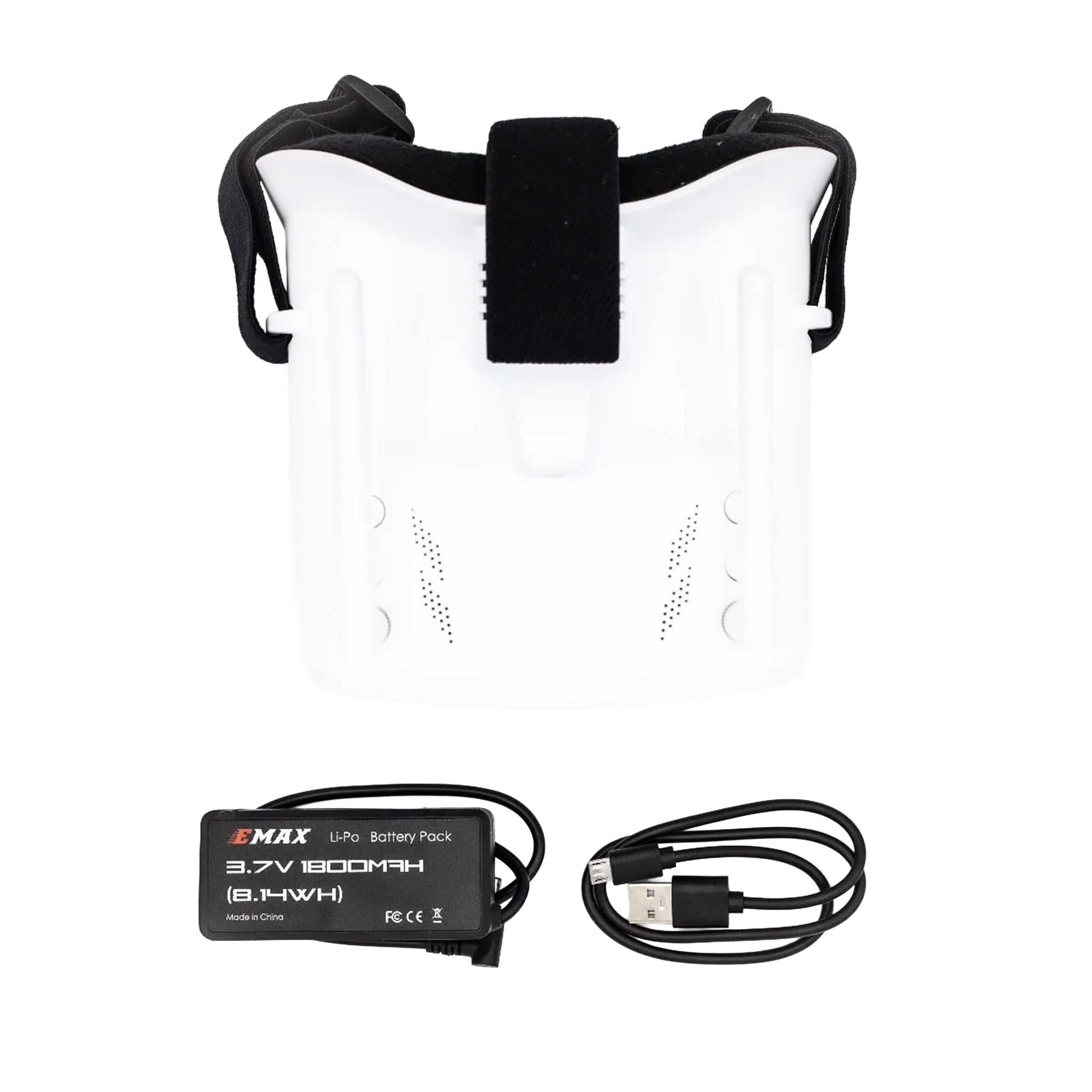 Emax Transporter FPV Goggles 5.8G 48CH Diversity FPV Goggles 4.3 Inches 480*320 Video Headset With Dual Antennas 4.2V 1800mAh Battery For RC Drone