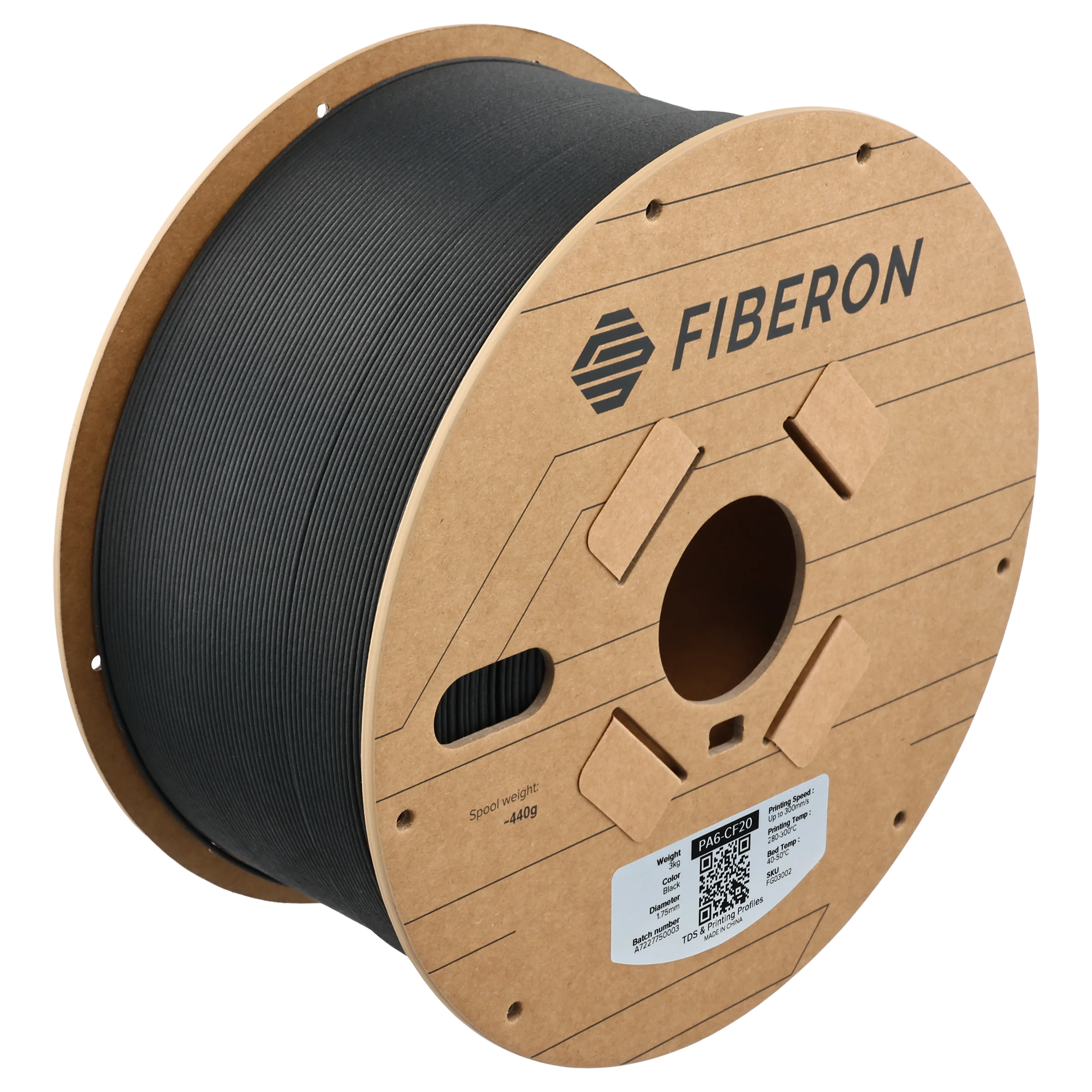 Polymaker Fiberon PA6-CF20 1.75mm Filament 3kg (Formerly PolyMide PA6-CF)