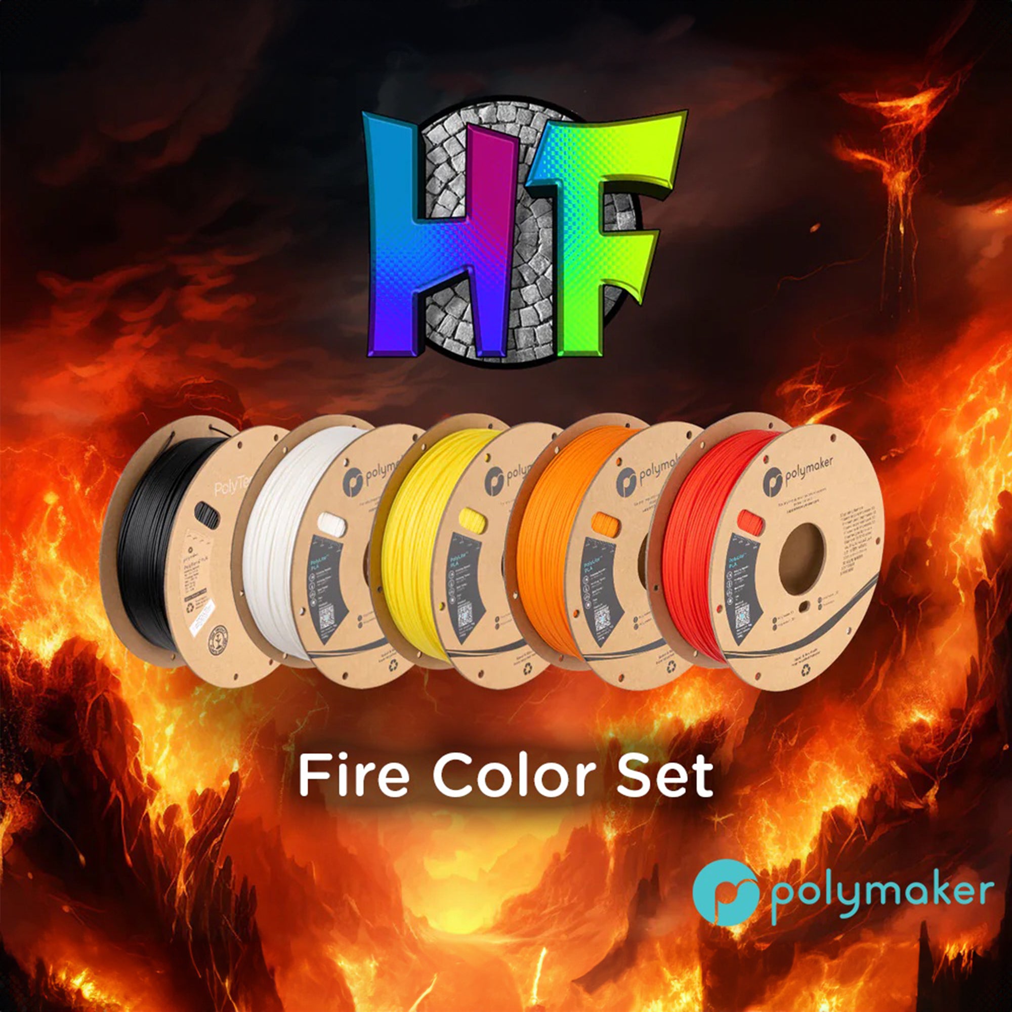 Polymaker Polymaker HueForge Fire Set Filament 1.75mm