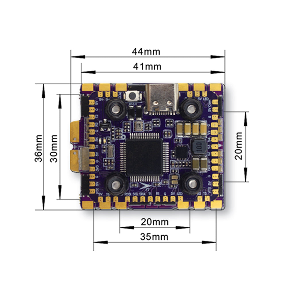 Flycolor Raptor 5 Mini F7 MPU6500 Tower Stack