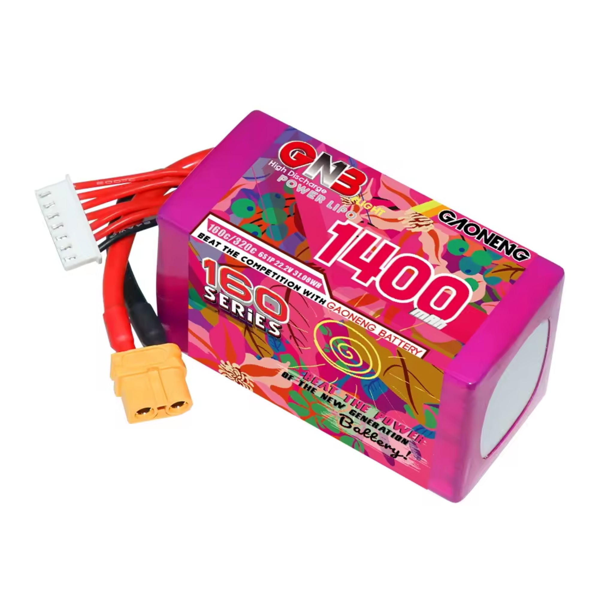 GAONENG GNB 6S 22.2V 1400mAh XT60 LiPo Battery [DG]