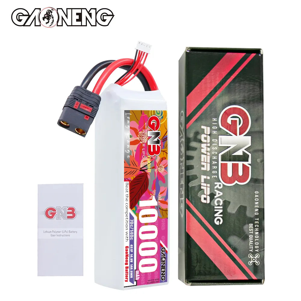 GAONENG GNB 4S1P 14.8V 10000mAh 70C RC LiPo Battery QS8 [DG]