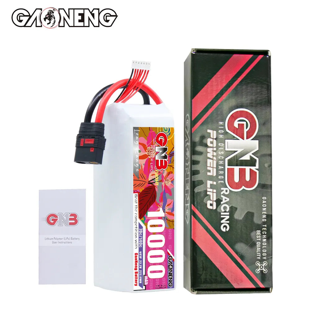 GAONENG GNB 6S1P 22.2V 10000mAh 70C RC LiPo Battery QS8 [DG]