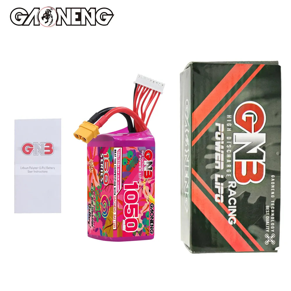 GAONENG GNB 8S 29.6V 1050mAh 160C LiPo Battery XT60 [DG]