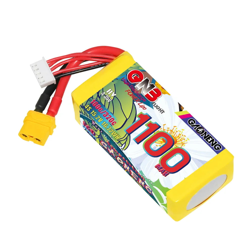 GAONENG GNB LiHV 4S 15.2V 1100mAh 160C XT60 LiPo Battery [DG]