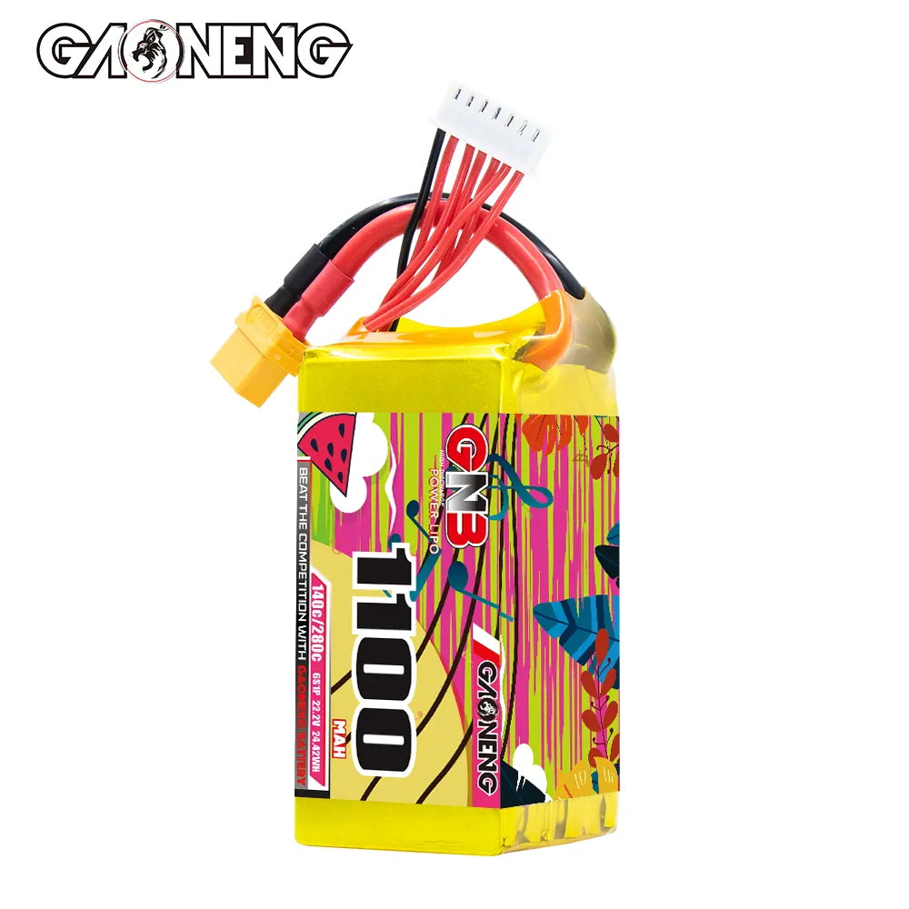 GAONENG GNB 6S 22.2V 1100mAh 140C XT60 LiPo Battery [DG]