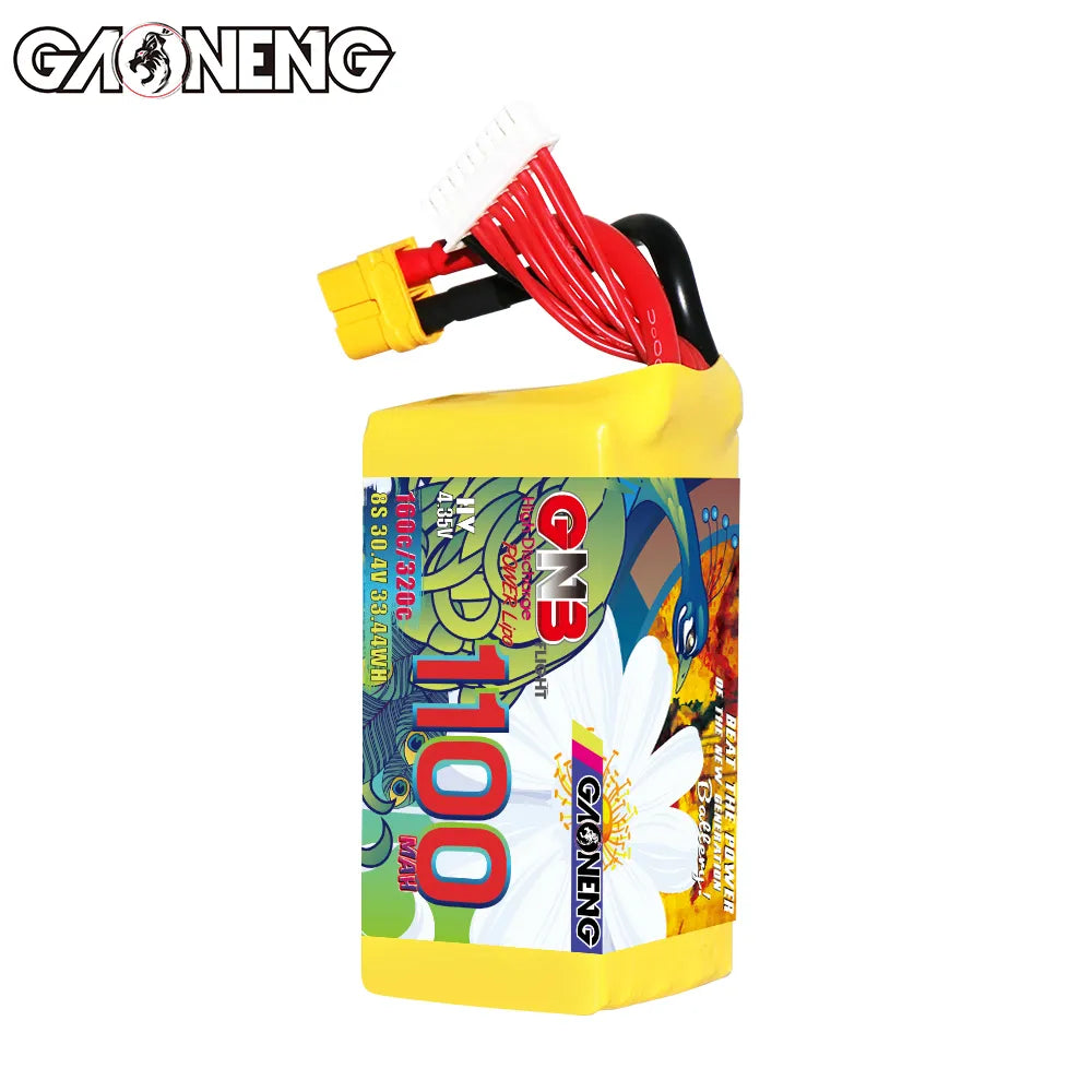 GAONENG GNB LiHV 8S 30.4V 1100mAh 160C XT60 LiPo Battery [DG]