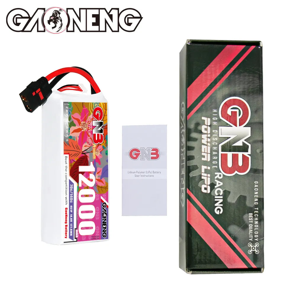 GAONENG GNB 4S1P 14.8V 12000mAh 70C RC LiPo Battery QS8 [DG]