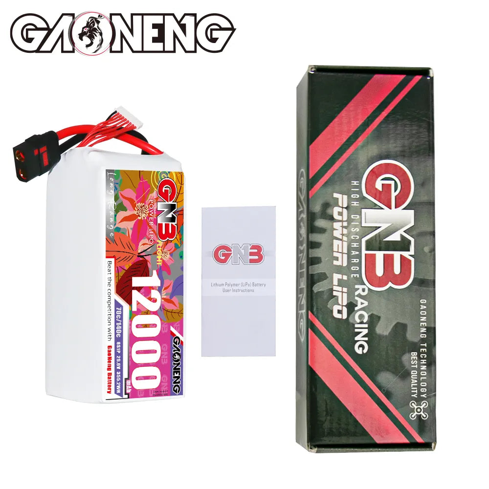 GAONENG GNB 8S1P 29.6V 12000mAh 70C RC LiPo Battery QS8 [DG]