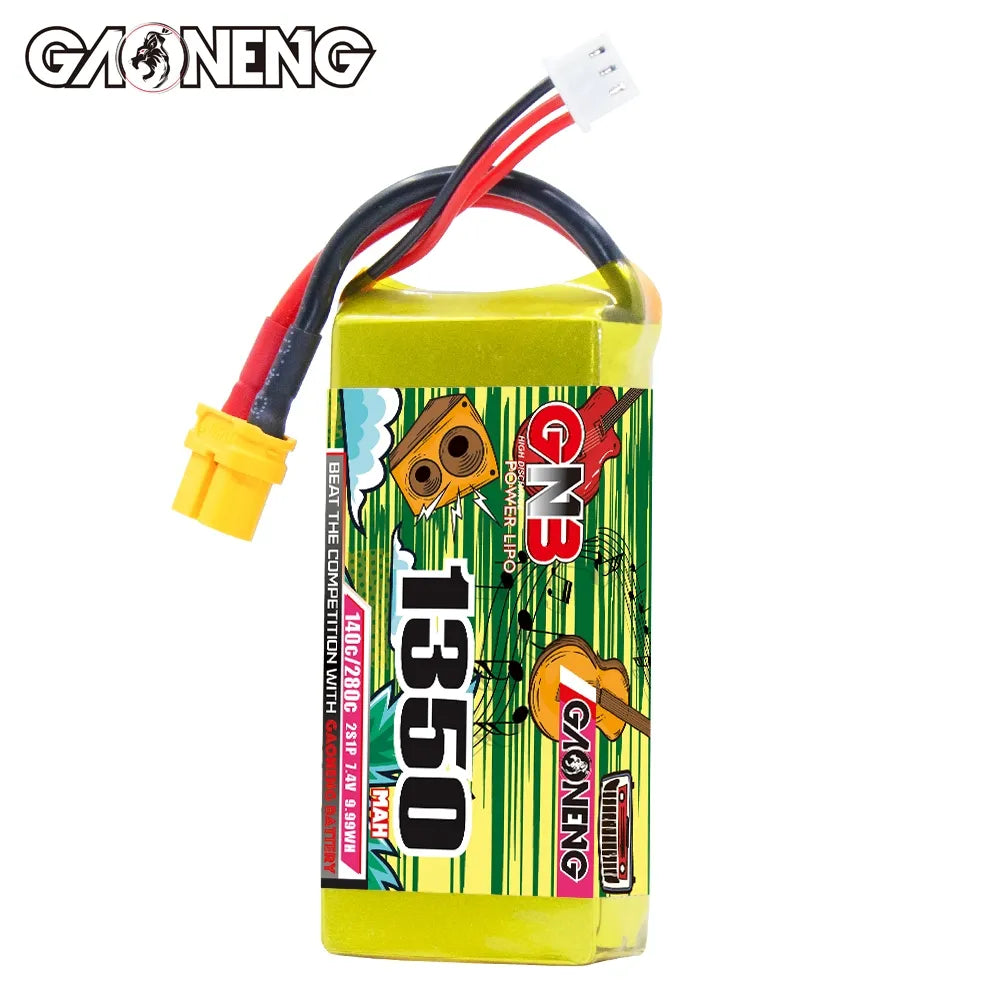 GAONENG GNB 2S 7.4V 1350mAh 140C XT60 LiPo Battery [DG]