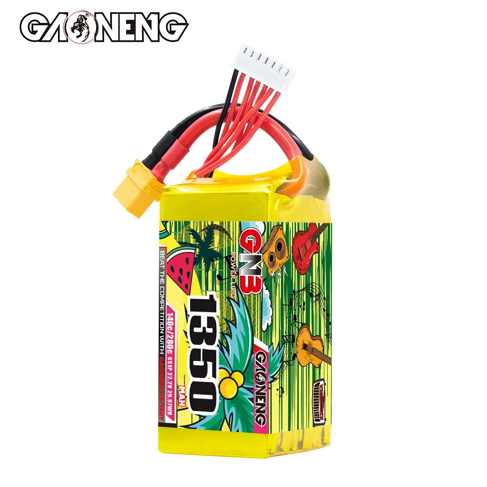 GAONENG GNB 6S 22.2V 1350mAh 140C XT60 LiPo Battery [DG]