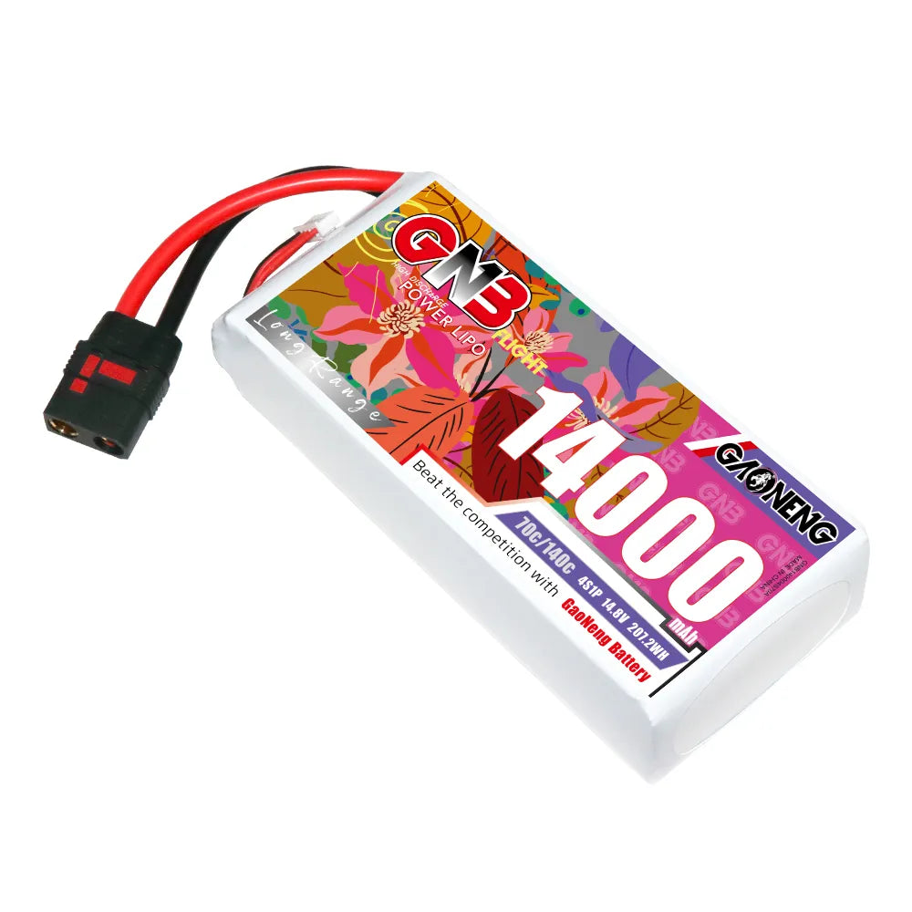 GAONENG GNB 4S1P 14.8V 14000mAh 70C RC LiPo Battery QS8 [DG]