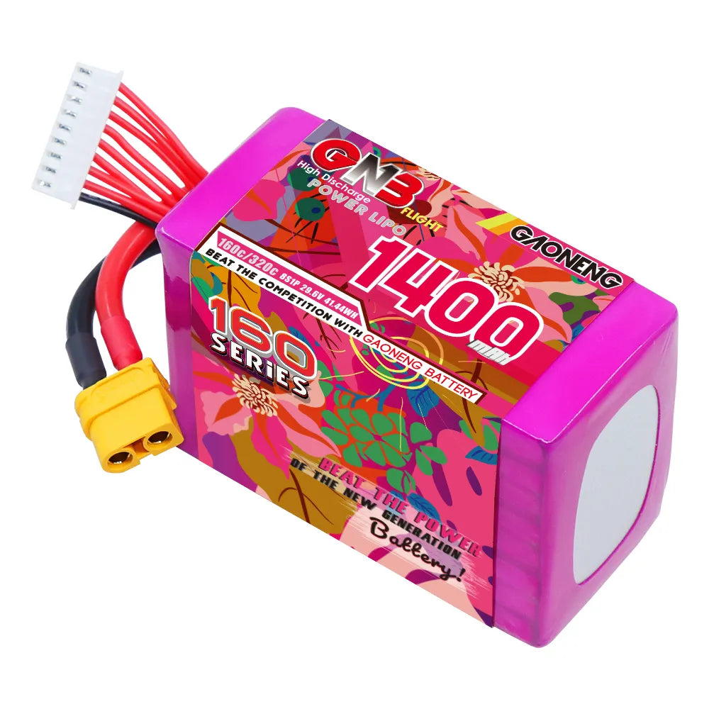 GAONENG GNB 8S 29.6V 1400mAh 160C XT60 Lipo Battery [DG]