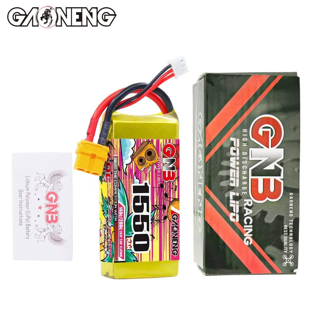 GAONENG GNB 2S 7.4V 1550mAh 140C XT60 LiPo Battery [DG]