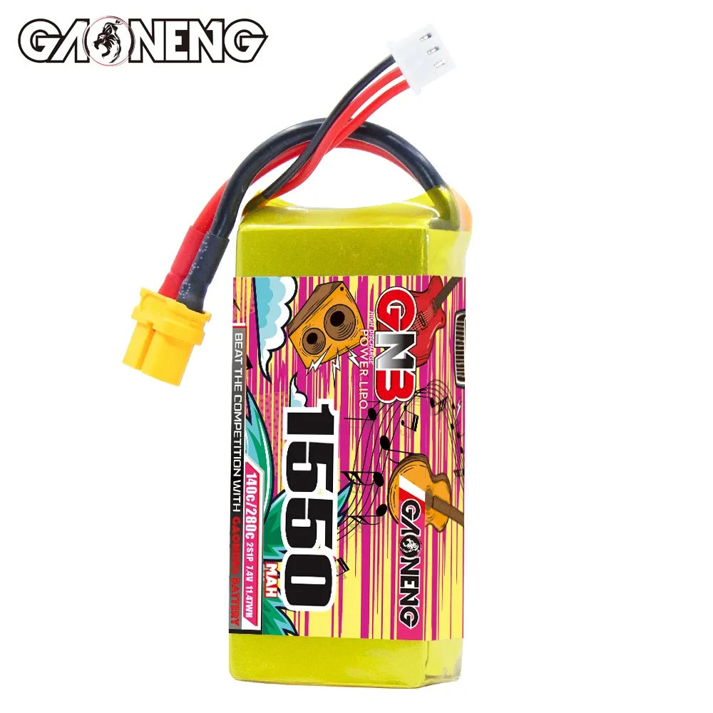 GAONENG GNB 2S 7.4V 1550mAh 140C XT60 LiPo Battery [DG]