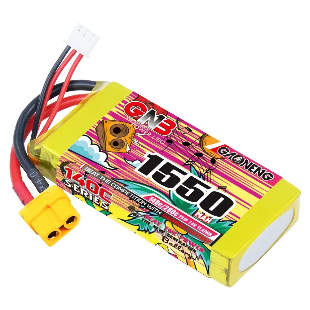 GAONENG GNB 2S 7.4V 1550mAh 140C XT60 LiPo Battery [DG]