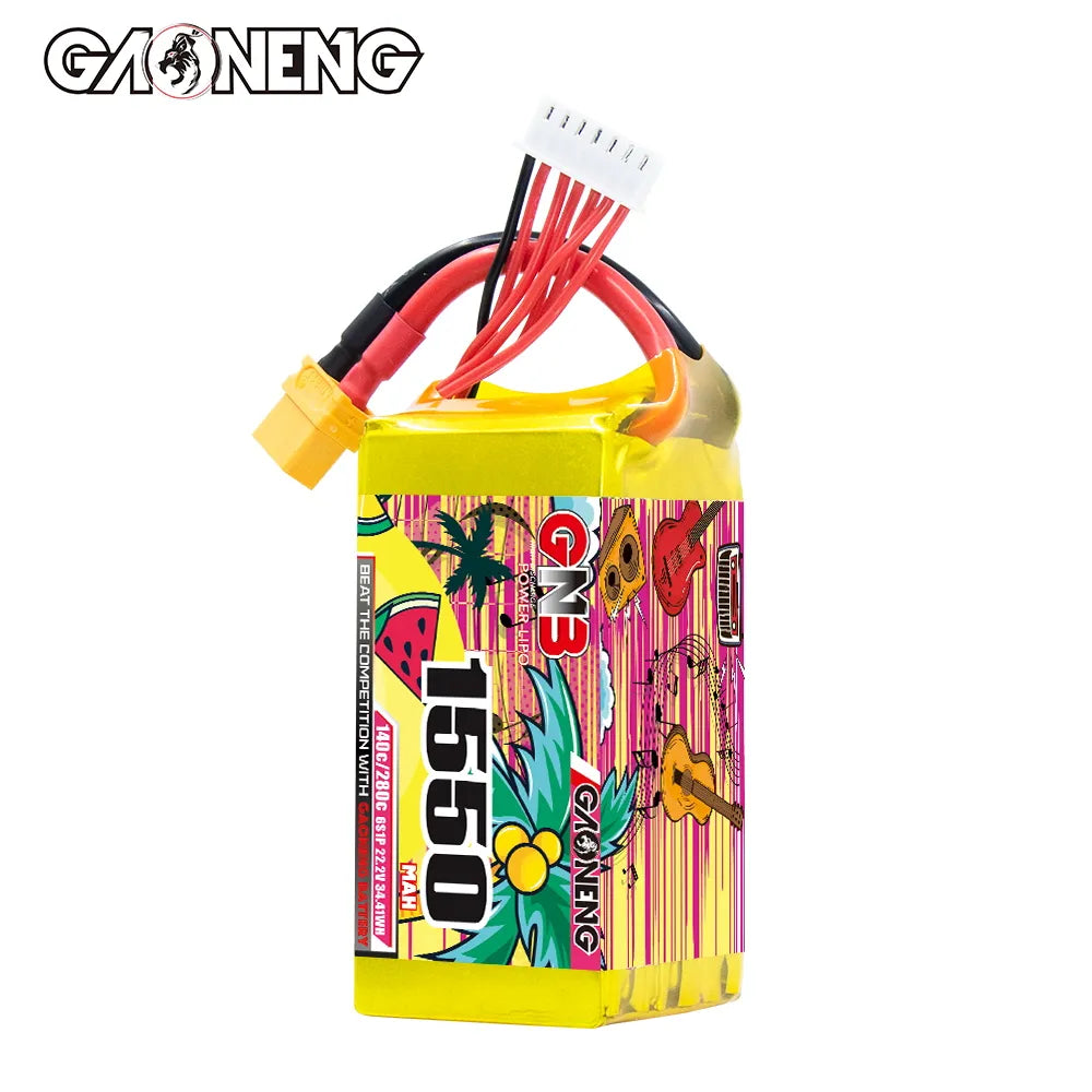 GAONENG GNB 6S 22.2V 1550mAh 140C XT60 LiPo Battery [DG]