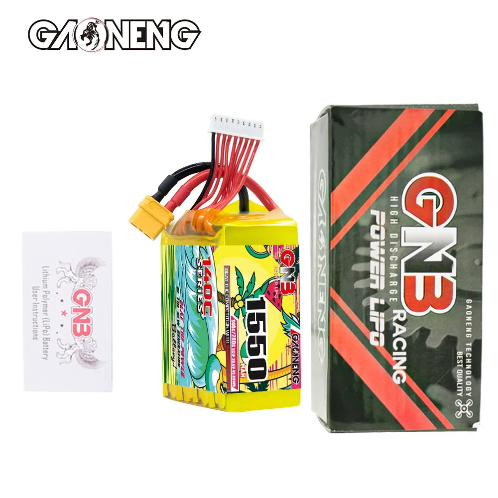 GAONENG GNB 8S 29.6V 1550mAh 140C XT60 LiPo Battery [DG]