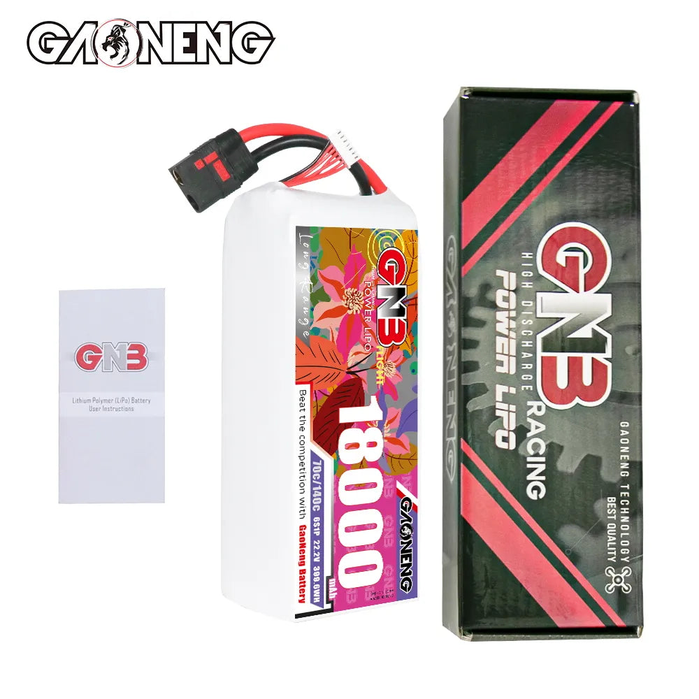 GAONENG GNB 6S1P 22.2V 18000mAh 70C RC LiPo Battery QS8 [DG]