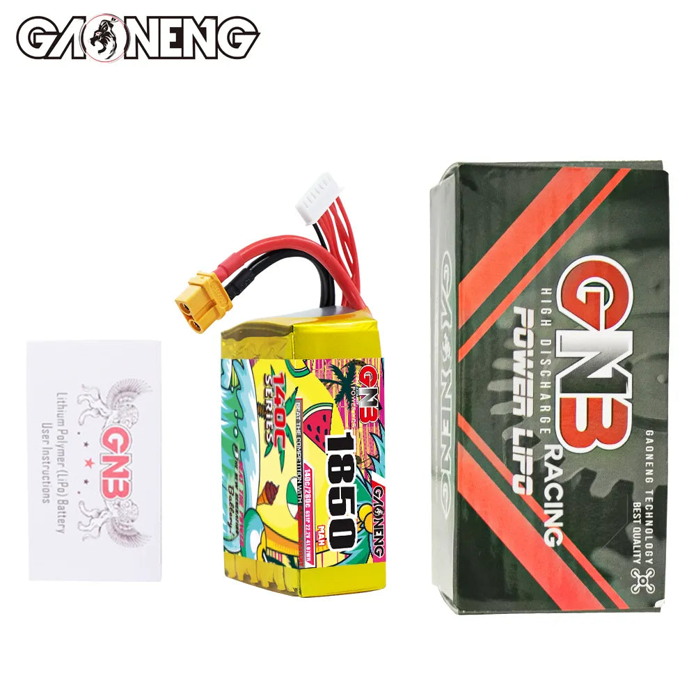 GAONENG GNB 6S 22.2V 1850mAh 140C LiPo Battery XT60 [DG]