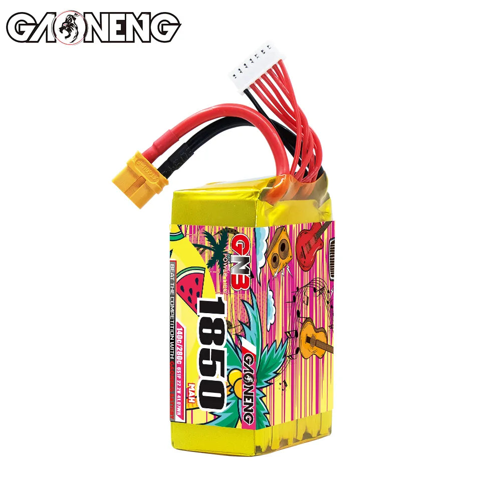 GAONENG GNB 6S 22.2V 1850mAh 140C LiPo Battery XT60 [DG]