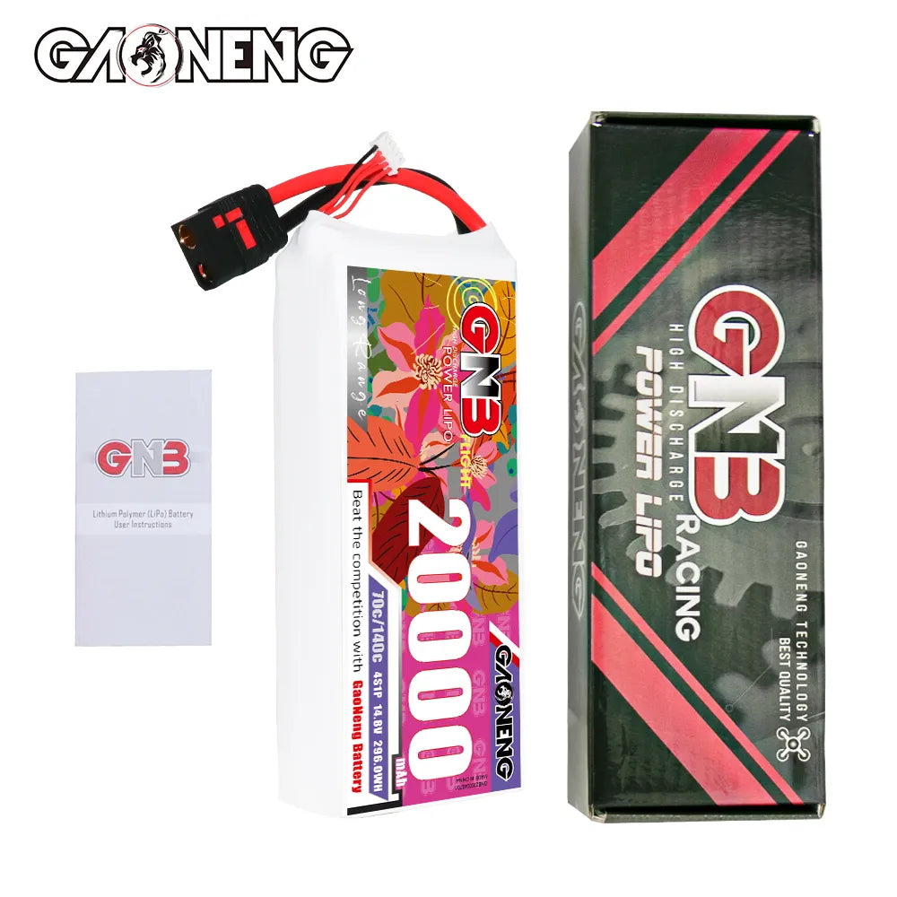 GAONENG GNB 4S1P 14.8V 20000mAh 70C RC LiPo Battery QS8 [DG]