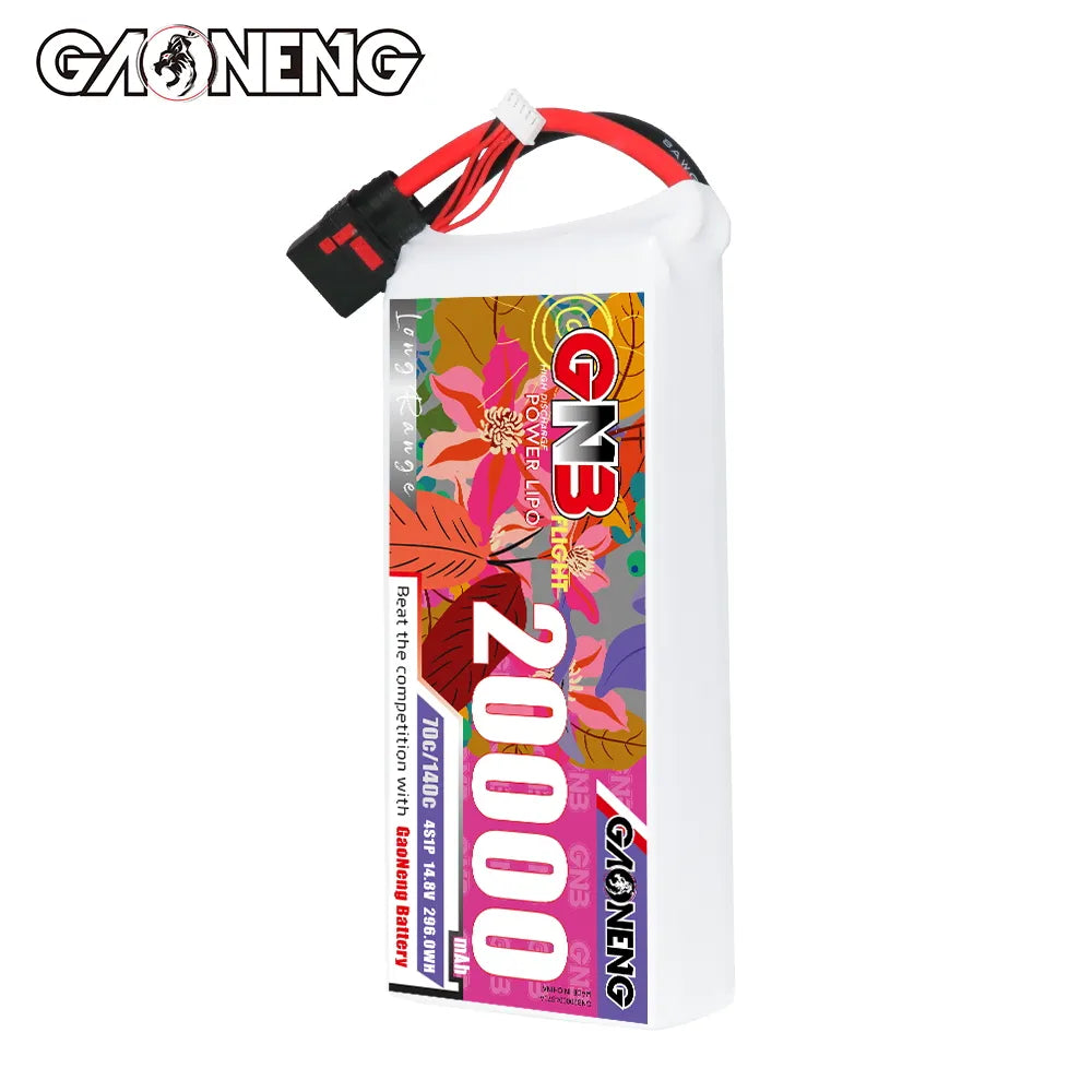 GAONENG GNB 4S1P 14.8V 20000mAh 70C RC LiPo Battery QS8 [DG]