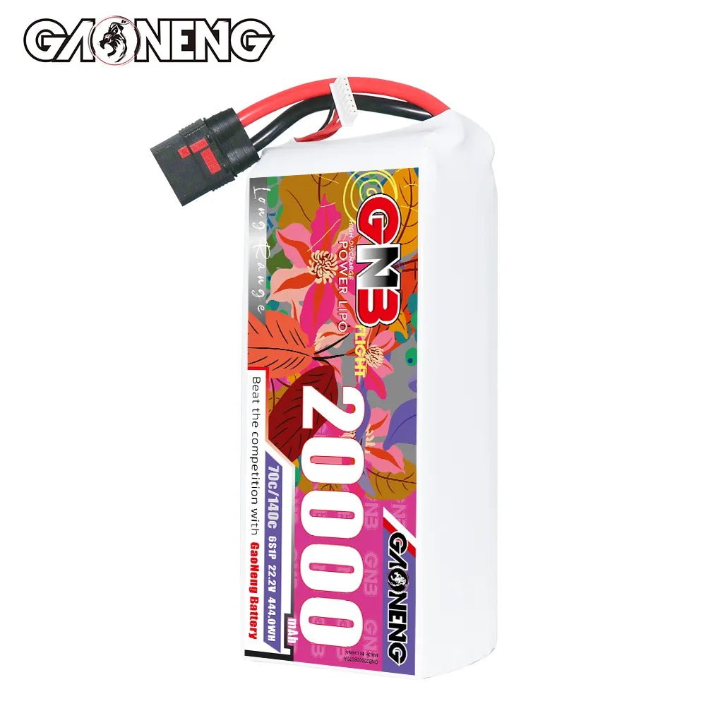 GAONENG GNB 6S1P 22.2V 20000mAh 70C RC LiPo Battery QS8 [DG]