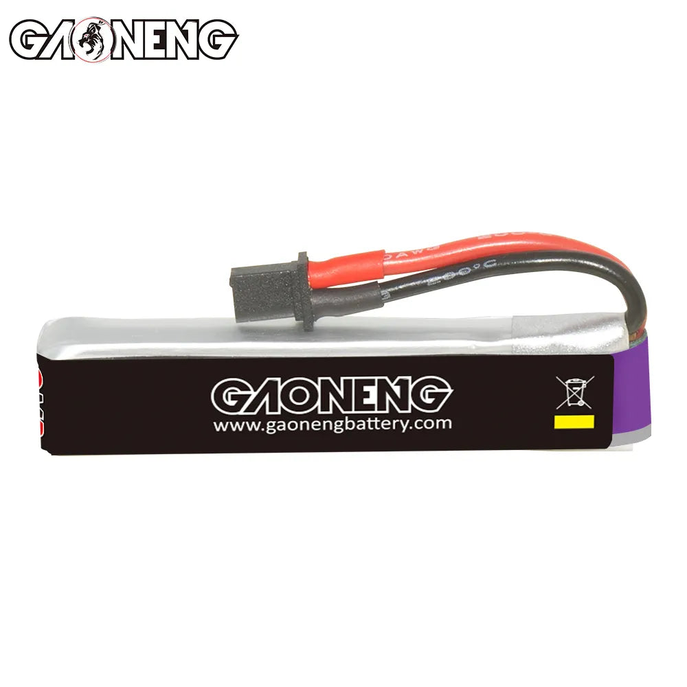 GAONENG GNB LiHV 1S 3.8V 300mAh 60C A30 Cabled LiPo Battery [DG]