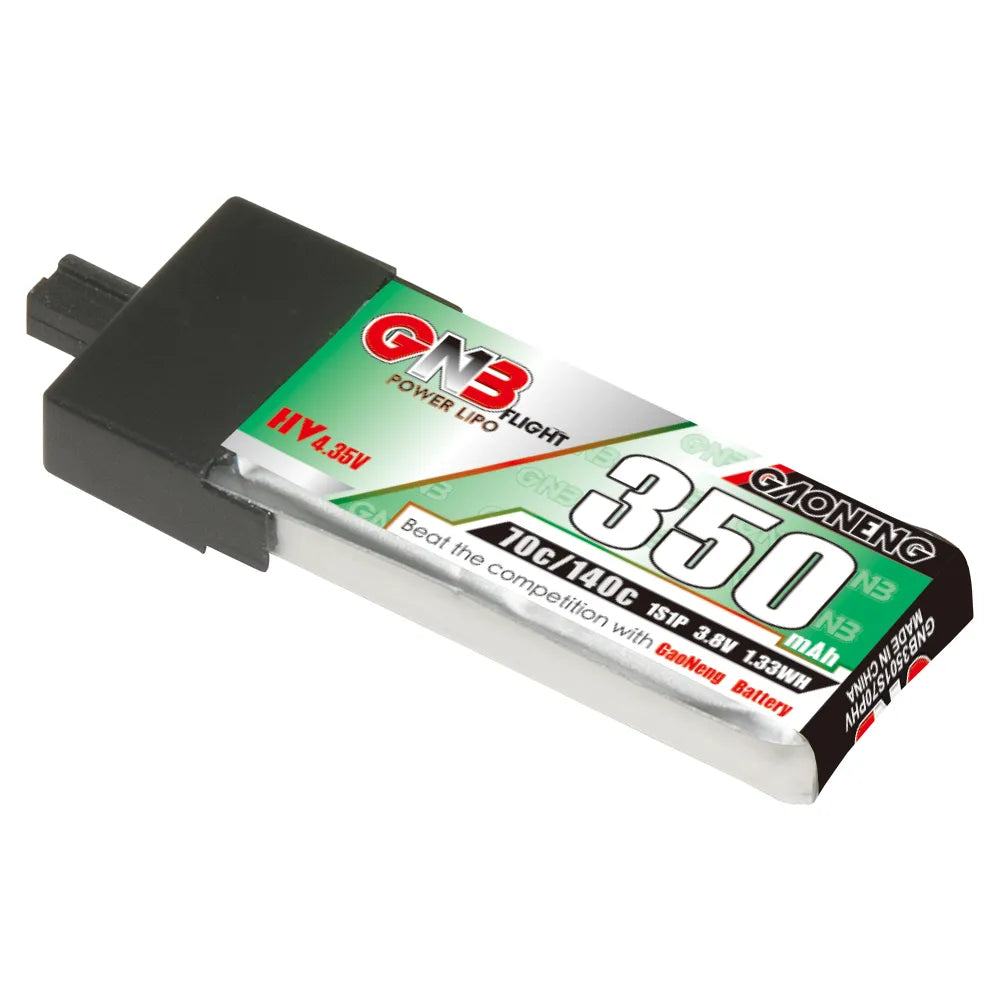 GAONENG GNB LiHV 1S 3.8V 350mAh 70C A30 Plastic Head LiPo Battery [DG]