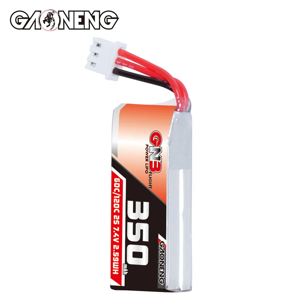 GAONENG GNB 2S 7.4V 350mAh 60C LiPo Battery XH2.54 3Pin Connector [DG]