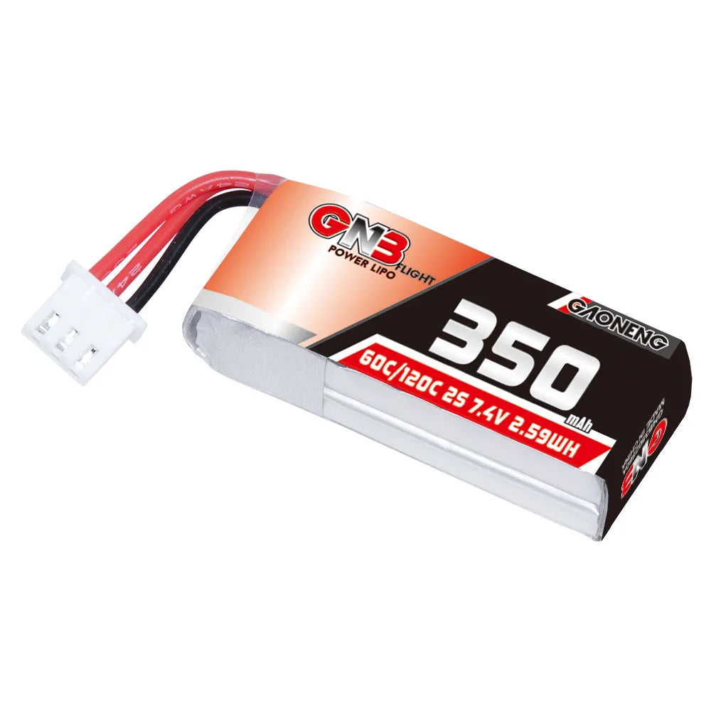 GAONENG GNB 2S 7.4V 350mAh 60C LiPo Battery XH2.54 3Pin Connector [DG]
