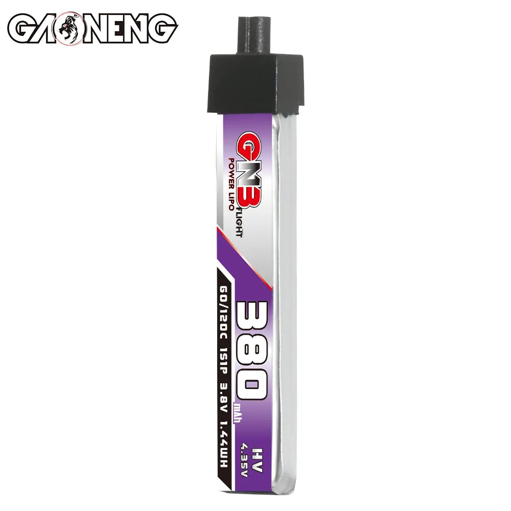 GAONENG GNB LiHV 1S 3.8V 380mAh 60C A30 Plastic Head LiPo Battery [DG]