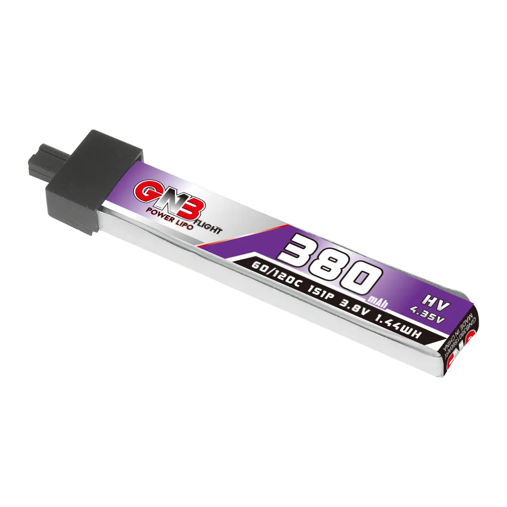 GAONENG GNB LiHV 1S 3.8V 380mAh 60C A30 Plastic Head LiPo Battery [DG]