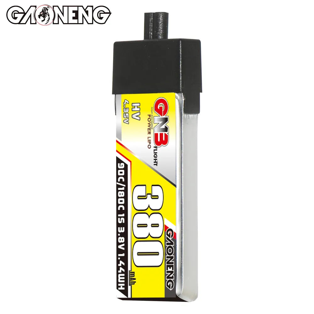 GAONENG GNB LiHV 1S 3.8V 380mAh 90C A30 Plastic Head LiPo Battery [DG]