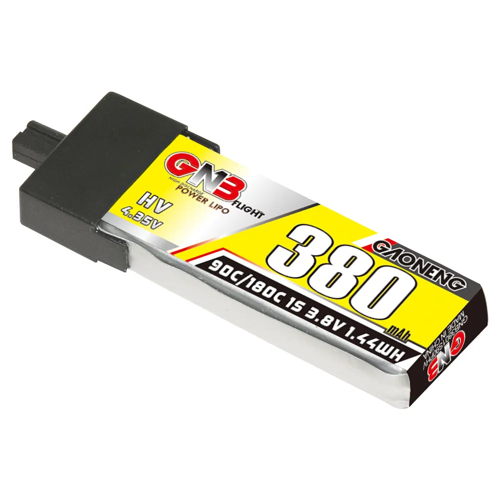 GAONENG GNB LiHV 1S 3.8V 380mAh 90C A30 Plastic Head LiPo Battery [DG]