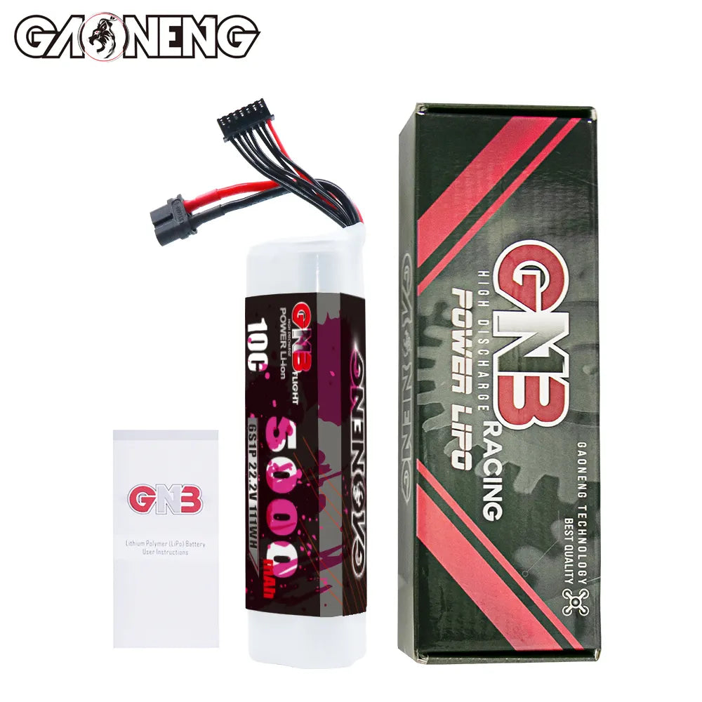 GAONENG GNB 6S 22.2V 5000mAh 10C XT60 Li-ion Battery made with Samsung 21700 50S Suits TBS Mojito [DG]