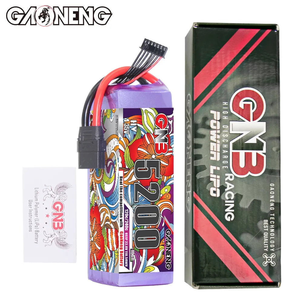 GAONENG GNB LiHV 6S 22.8V 5200mAh 120C LiPo Battery XT90 [DG]