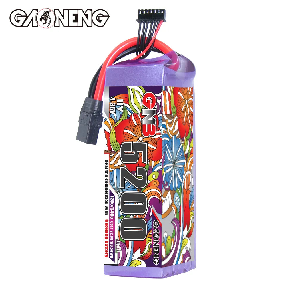 GAONENG GNB LiHV 6S 22.8V 5200mAh 120C LiPo Battery XT90 [DG]
